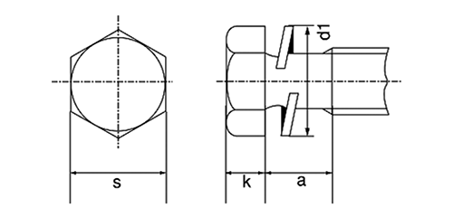ステンレス 六角トリーマ頭セムス小ねじ P＝2 (バネ座組込)(光精工) 製品図面