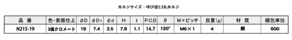鉄 アジャスター用受座(N207)(平座金付きナット)(T字型)(M6 ネジ) 製品規格