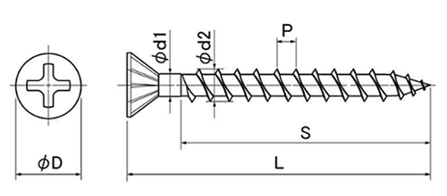 鉄 エルコック (ハイパーコート)(ALC、2x4用) 製品図面
