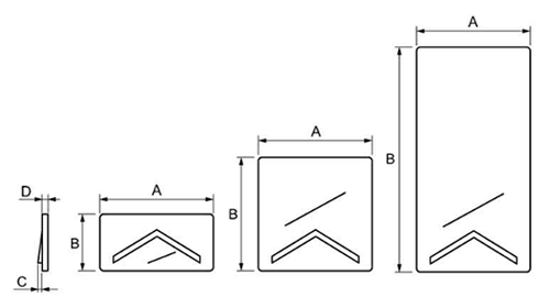かさねてスペーサー(PVC材)すきま調整板 (5号プラBOX)(ダンドリビス品) 製品図面