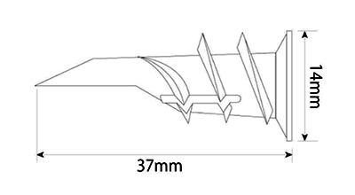 カベロックW (石膏ボード専用)(亜鉛品/ LW) 製品図面