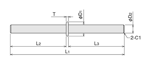 鉄 旗蝶番用ピン (B-82)(AP-3用回転ピン)(ホシモト品) 製品図面