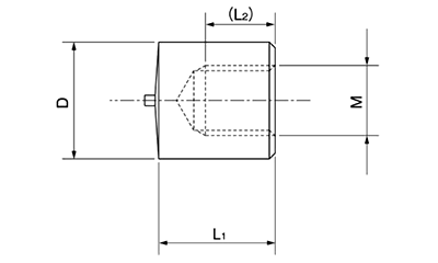 鉄 スタッドボス・めねじ(BN-11-●)(外径＝6)電気設備用 (ホシモト) 製品図面