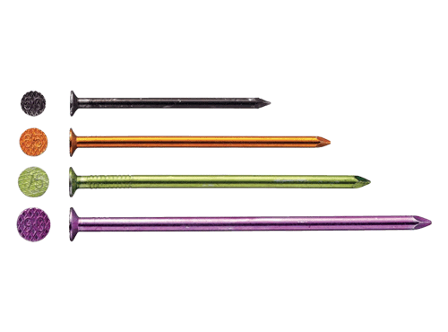 鉄 丸釘 (デジメッキN釘・4kg)(黄緑色) 製品図面