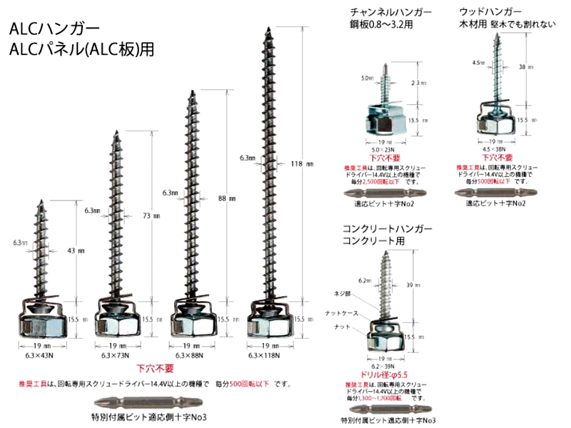 鉄 吊りボルト接続用ハンガー(軽天・軽設備用)(W3/8用) 製品図面