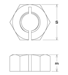 鉄 スナップナット ユニクロメッキ (中間挿入ナット) 製品図面
