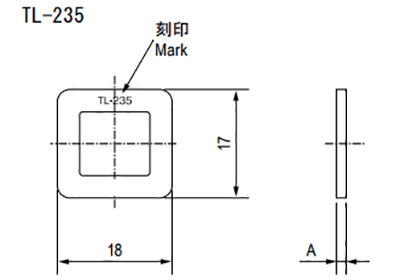 栃木屋 スペーサー TL-235-4 製品図面