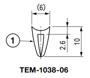 栃木屋 ガスケット TEM-1038-06 (50M) 製品図面