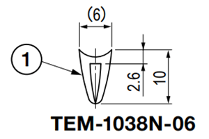 栃木屋 ガスケット(NBR製) TEM-1038N-06 製品図面