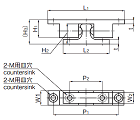 タキゲン C-90 ボールキャッチ(亜鉛合金) 製品図面