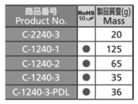 タキゲン C-1240 ステンレス オートロックパチン錠 製品規格