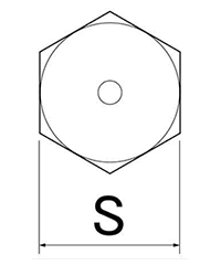 ステンレス リセスインナー(バーナクルタイプ)(六角穴ふさぎ いたずら防止) 製品図面