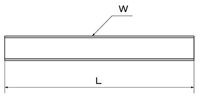 鉄 メーター寸切 (インチ・ウイット) (1.5m)(*) 製品図面