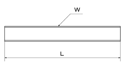 ステンレス メーター寸切 (インチ・ウイット)(1.5m)(輸入品)(*) 製品図面