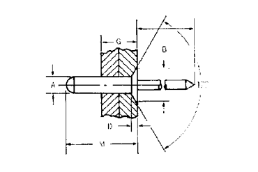 アルミ-鉄 皿頭 エイベックス (1604-●●) 製品図面