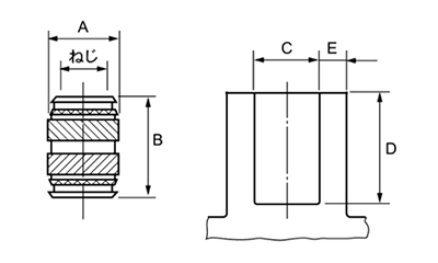 黄銅 テックソニック(TEC型) 製品図面
