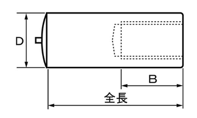 ステンレス めねじスタッド SUS-TP型(外径＝6) アジア技研 製品図面