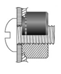 鉄 コーマセルフクリンチングナット(JK-M)(コーマ製) 製品図面