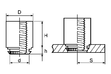 鉄 POPスペーサーSP315／SP419 (板厚1.6～2.3) 製品図面