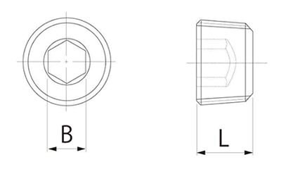 ピーク(樹脂製) 六角穴付きテーパープラグ 製品図面