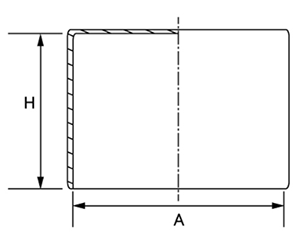 六角穴付きボルト用 頭部カバー(かぶせ)(樹脂PVC製・各色)(AWJ品) 製品図面