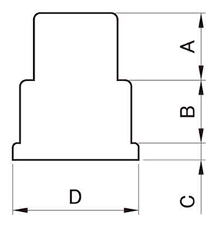 六角ハイテンナット座付き用カバー 製品図面