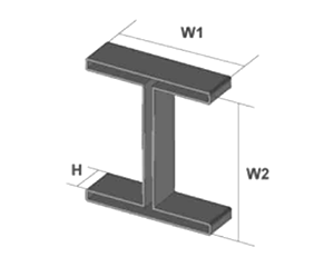 塩化ビニール(樹脂製) H鋼用キャップ (AWJ品) 製品図面