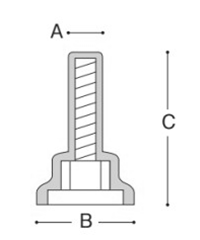 六角ボルトキャップ (グレー)(LM-)(樹脂製)(ムラタ製) 製品図面