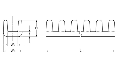 ナイロン6(樹脂) フリーブッシュ (配線等保護用)(SG) 製品図面