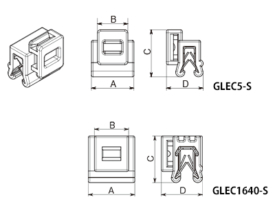 ガルバ エッジグリップ GLEC 製品図面