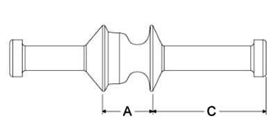 岩田製作所 フランジプラグ (2段) GDF(シリコン)(用途・溶接ナット等) 製品図面