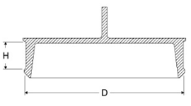 岩田製作所 円柱プラグ(大径用) (シリコン ツマミ部付き) 製品図面
