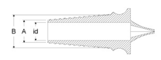 岩田製作所 円錐プラグ GVM (シリコン)(脱落を防止する排気口付) 製品図面
