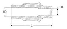 岩田製作所 円柱プラグ (3段) GMU (シリコン)(用途・ネジ穴3サイズ対応) 製品図面