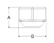 岩田製作所 Qボルト QBN (六角ナットが入ったQボルト) 製品図面
