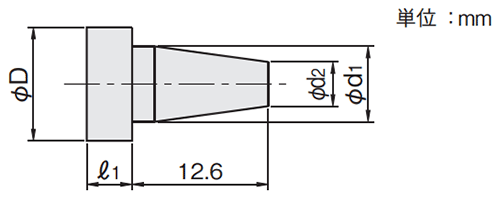 岩田製作所 ワッシャープラグC (HDCS-B)(シリコン製)(穴と周囲用) 製品図面