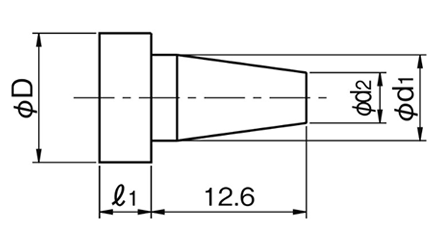 シリコン ワッシャープラグC (HDCS-P)(パック品)(穴+周囲マスキング用)(岩田製作所) 製品図面