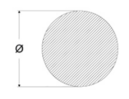 岩田製作所 シリコンスポンジ ●丸形状 (SP020)(線径 2mm) 製品図面
