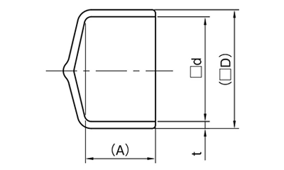 岩田製作所 保護キャップ 四角キャップ 黒色(PVC/RoHS10)(HLHP-P)(パック入) 製品図面