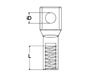 岩田製作所 鉄 スクリューキャップ (ネジ部吊り下げ用) MT-P(パック品) 製品図面