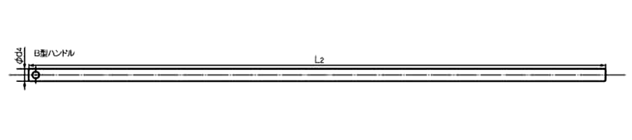 ファインUナット B型ハンドル(工具)(ベアリング用) 製品図面