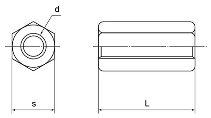 鉄 高ナット(細目)(M12 p＝1.5) 製品図面