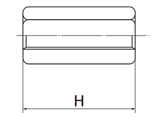 鉄 ゼスナー高ナット(工事現場用組立スピード継ぎナット) 製品図面