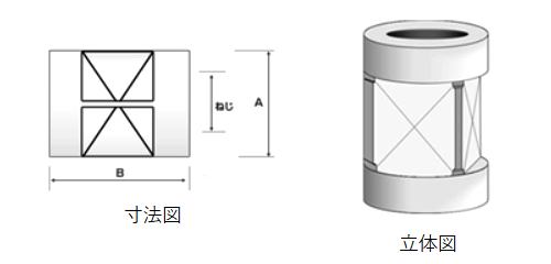 BS クオリティロック QL(同時成形インサートナット)(マイクロファスナー)(カドミレス) 製品図面