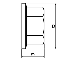 ステンレス D-LOCK用ナット (皿ばね付ナット) 製品図面