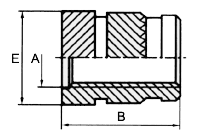ステンレス S-LOKストレートタイプ(熱圧入式インサートナット)(KKV品) 製品図面