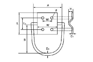 水本機械 ステンレス ハンガーユニット(D型) 製品図面