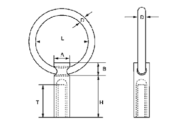 水本機械 ステンレス リングナット(インチ・ウイット) 製品図面