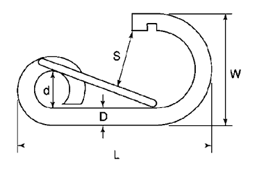 水本機械 ステンレス R型フック 製品図面