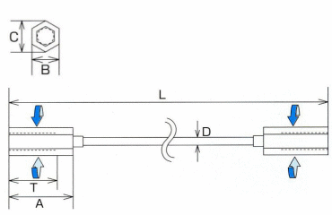 水本機械 ステンレス ワイヤーナット 製品図面